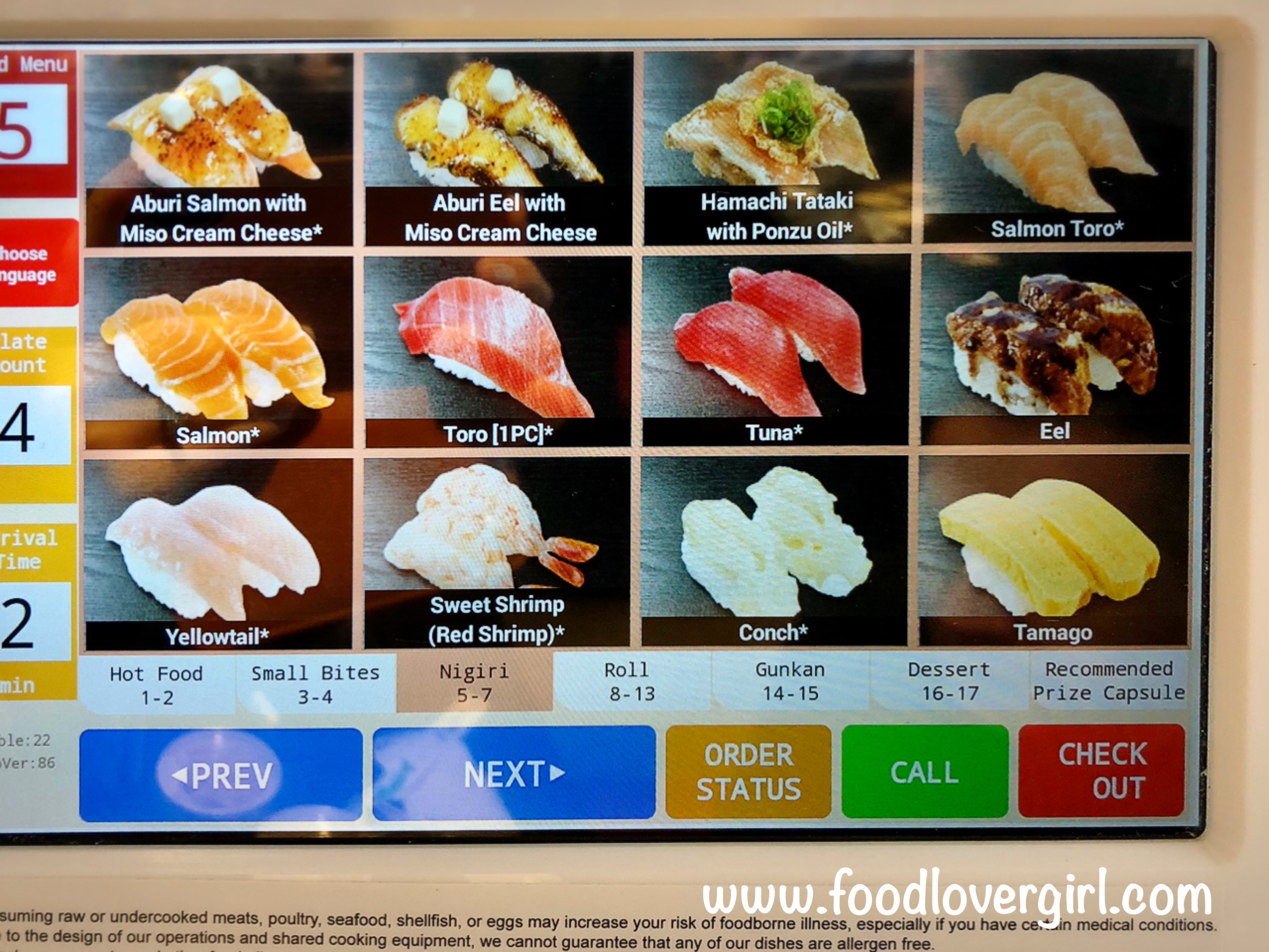 Kura Revolving Sushi Bar Food Lover Girl